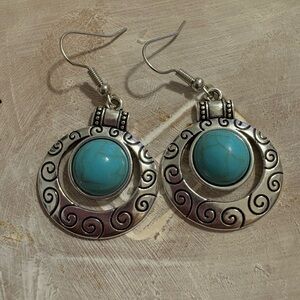Silver and Turquoise Earrings
